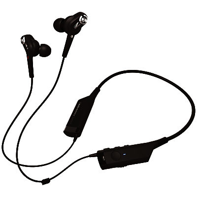 Audio-Technica ATH-ANC40BT QuietPoint Bluetooth Active Noise-Cancelling In-Ear Headphones With Protective Pouch Audio-Technica ATH-ANC40BT QuietPoint Bluetooth Active Noise-Cancelling In-Ear Headphones With Protective Pouch